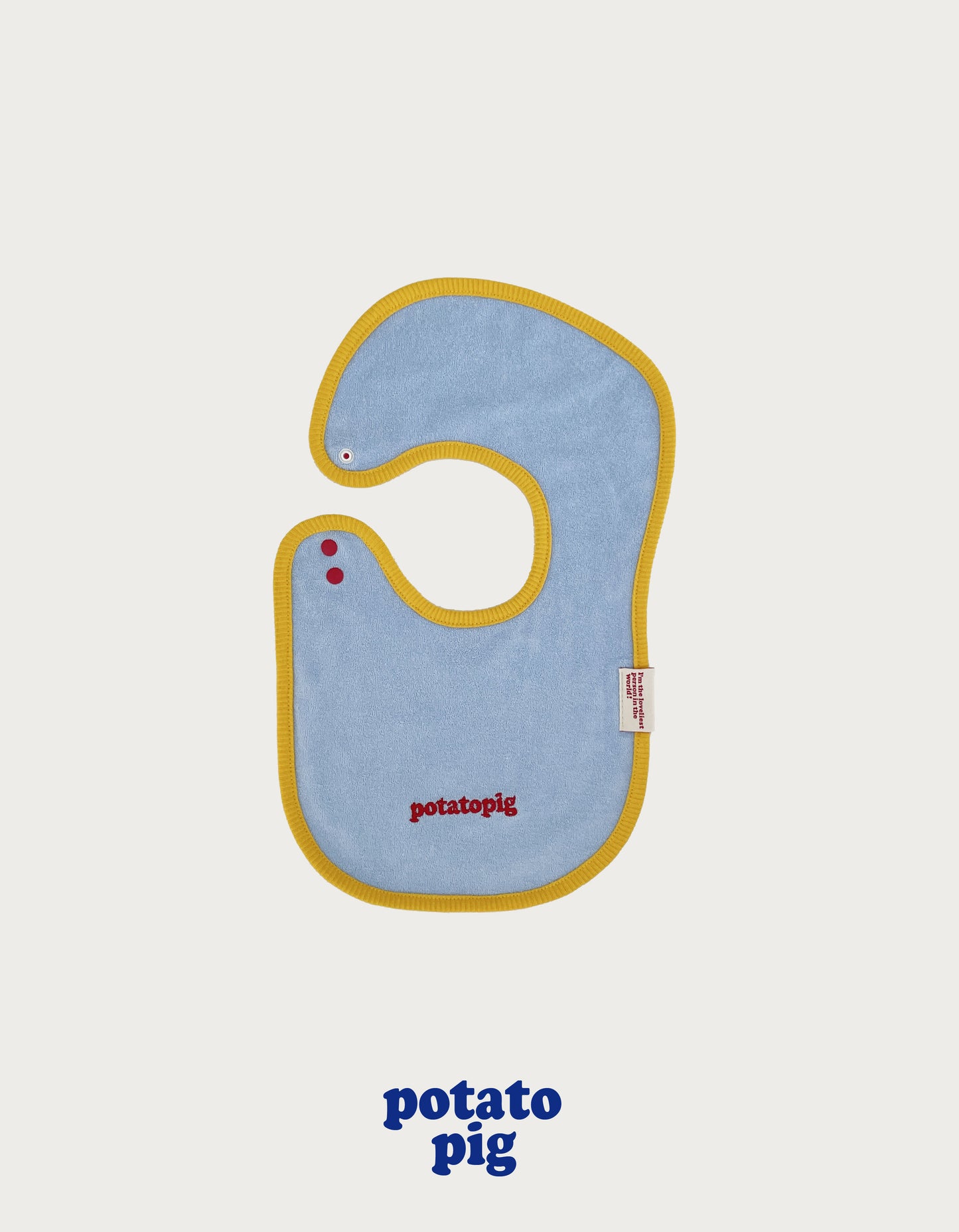 POTATO TERRY BIB - SKY