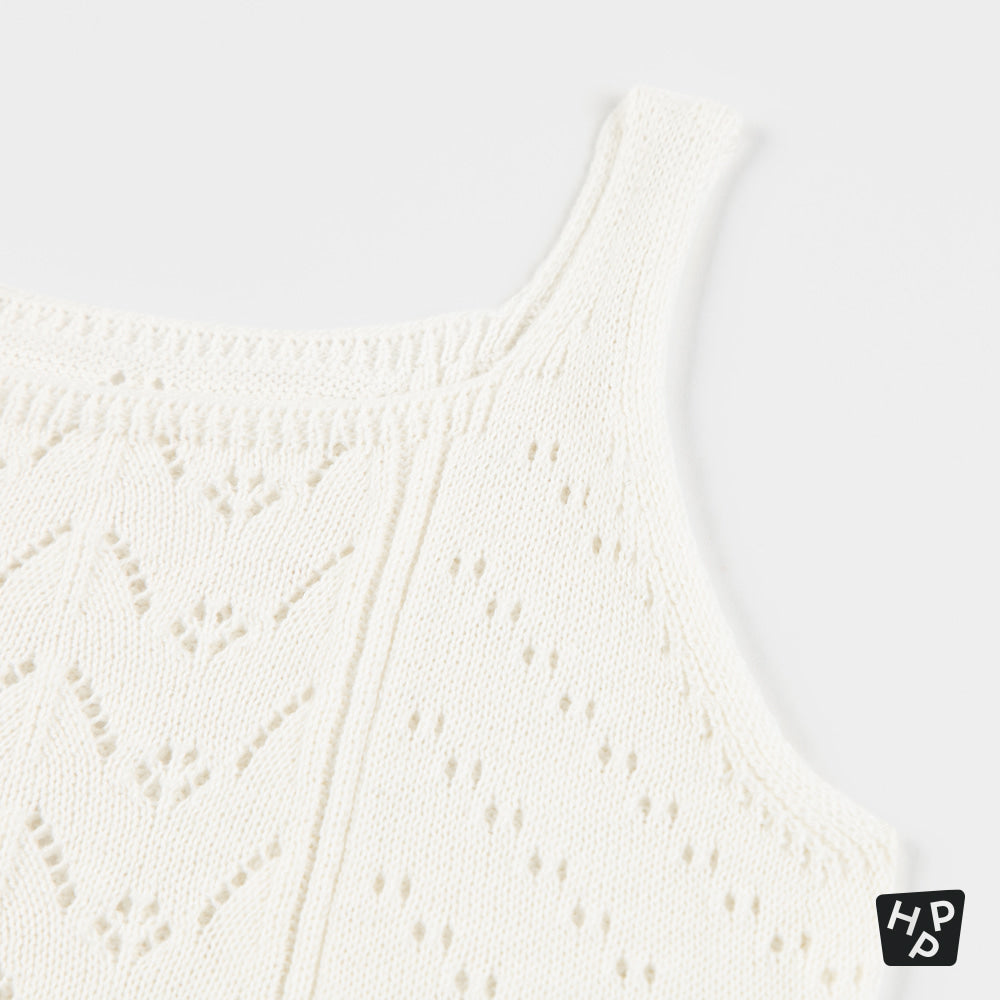 BETTY KNIT BABY SLEEVELESS T-SHIRT