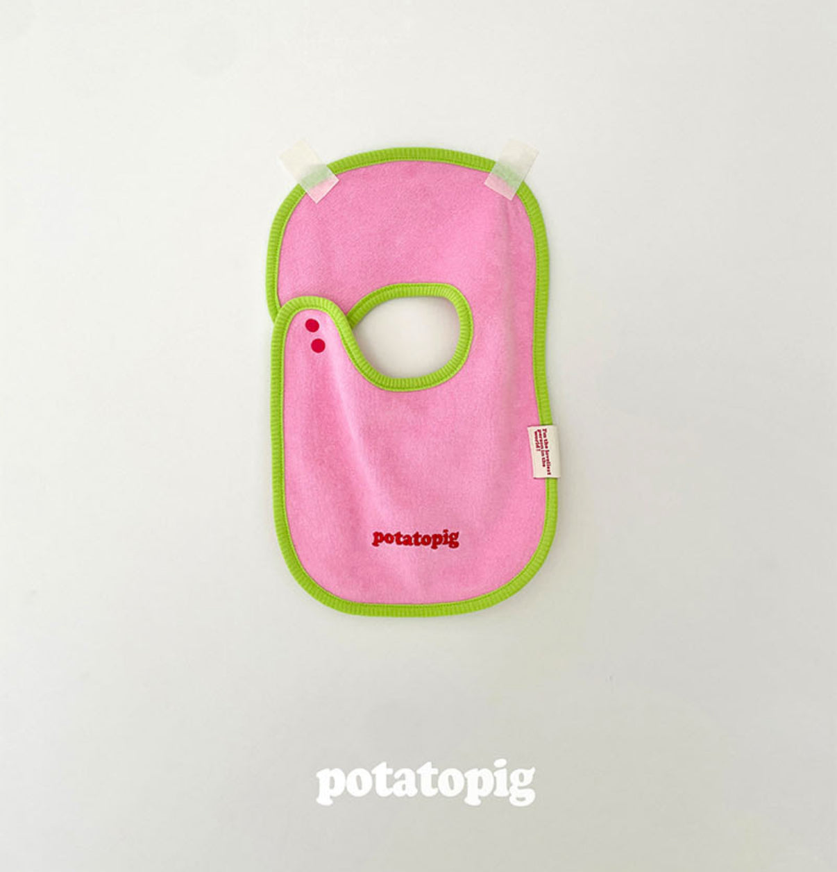 POTATO TERRY BIB - PINK