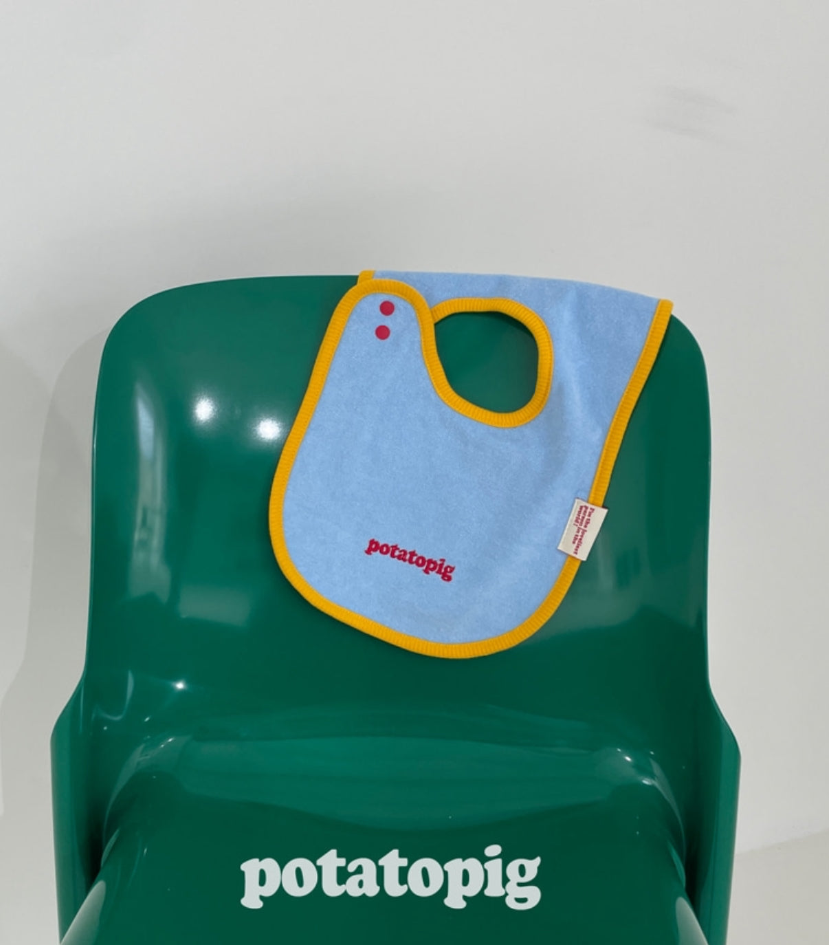 POTATO TERRY BIB - SKY