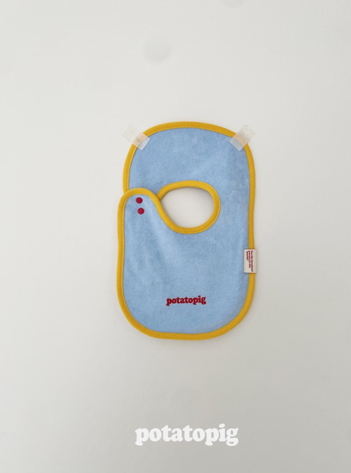 POTATO TERRY BIB - SKY