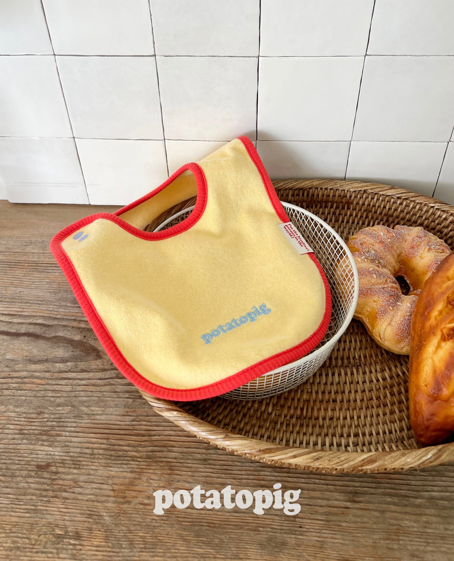 POTATO TERRY BIB - APPLE MANGO