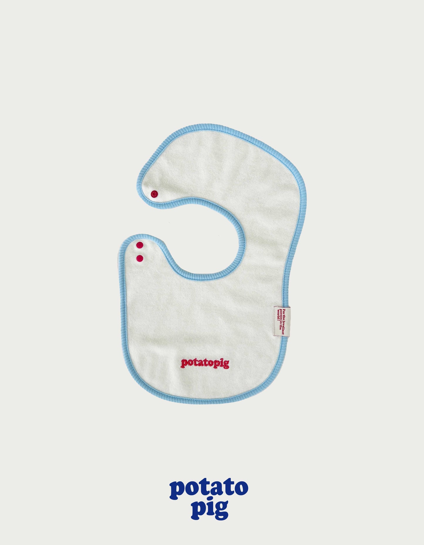 POTATP TERRY BIB - MILK