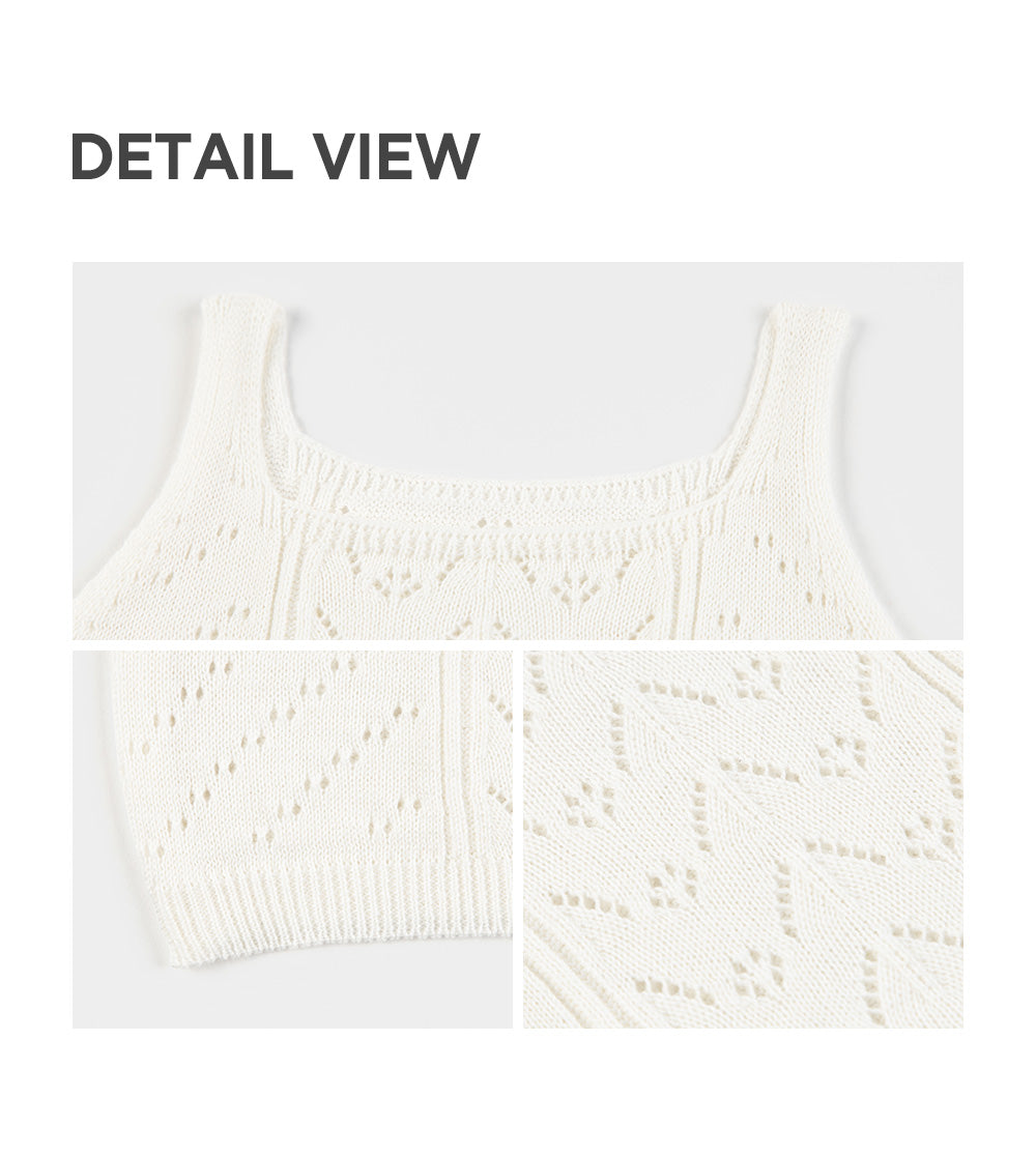 BETTY KNIT BABY SLEEVELESS T-SHIRT