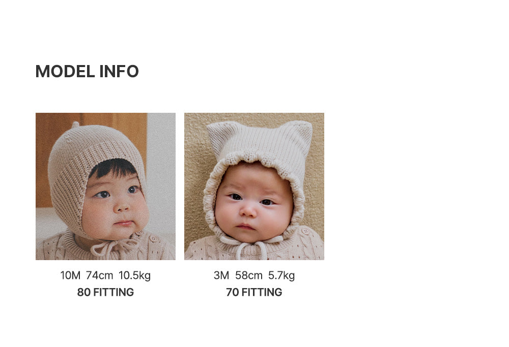 Iden Knit Baby Suit (70-90 SIZE)