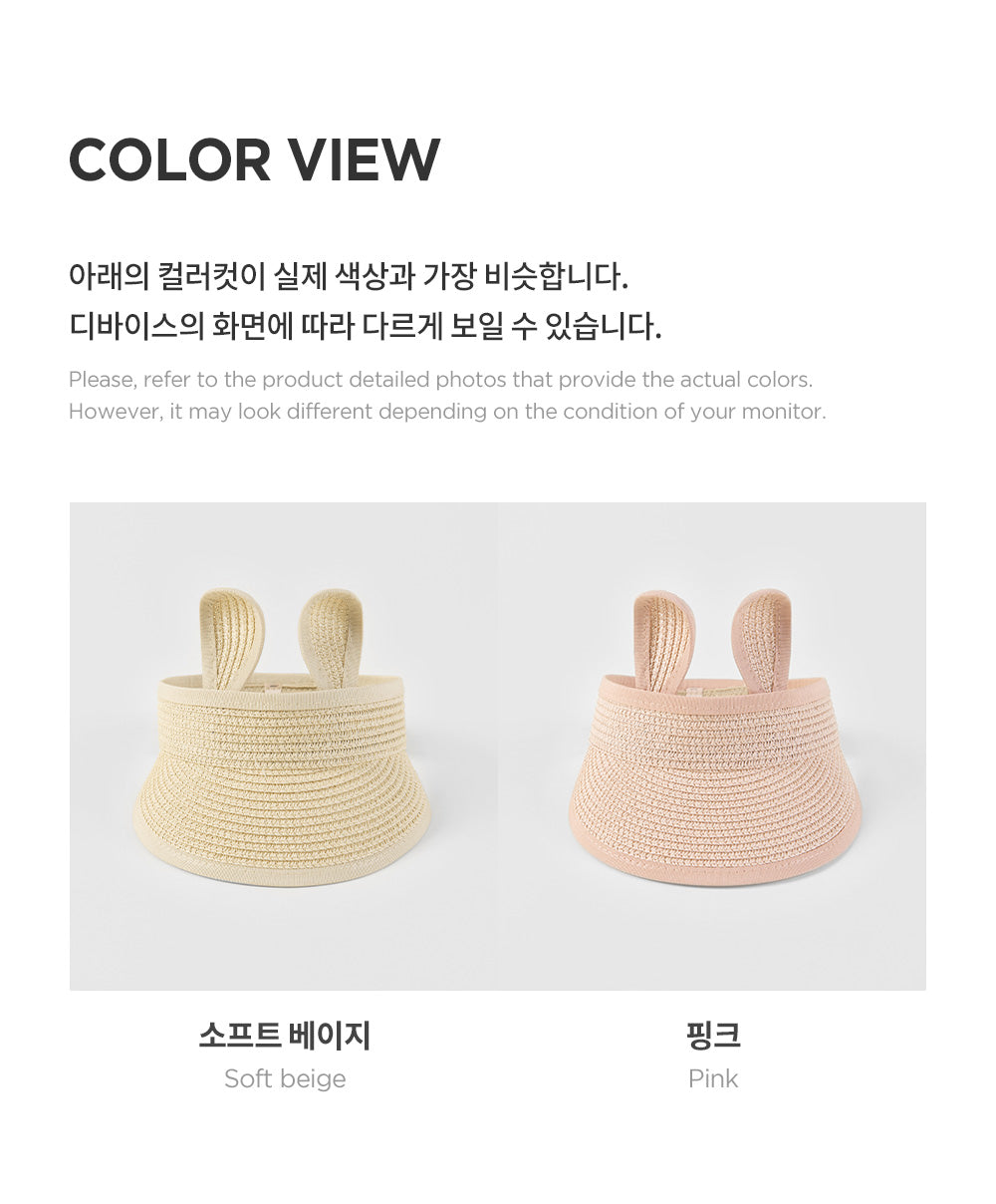 RABBIT STRAW SUN CAP