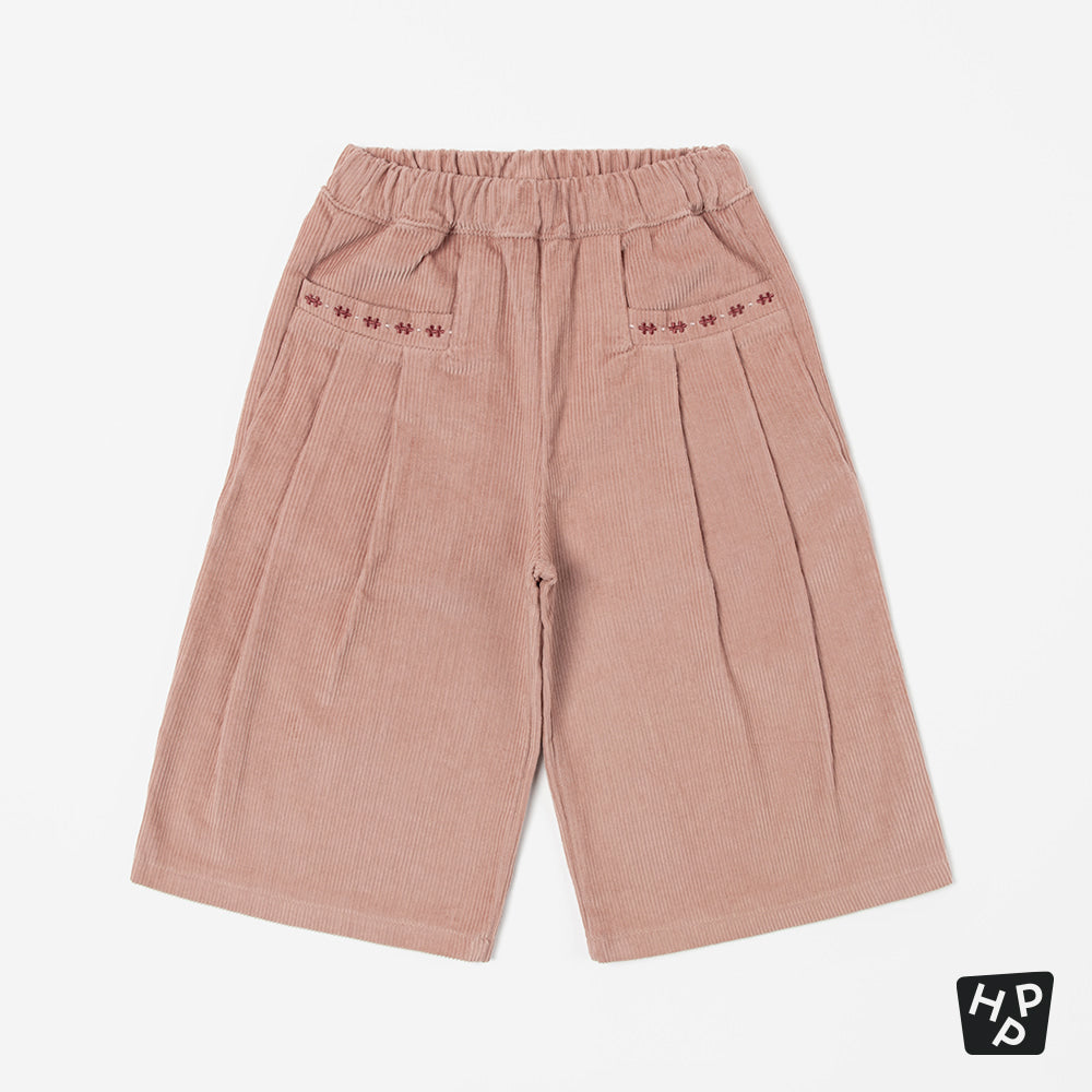 Jella Corduroy Wide-Leg Pants (90-130 SIZE)