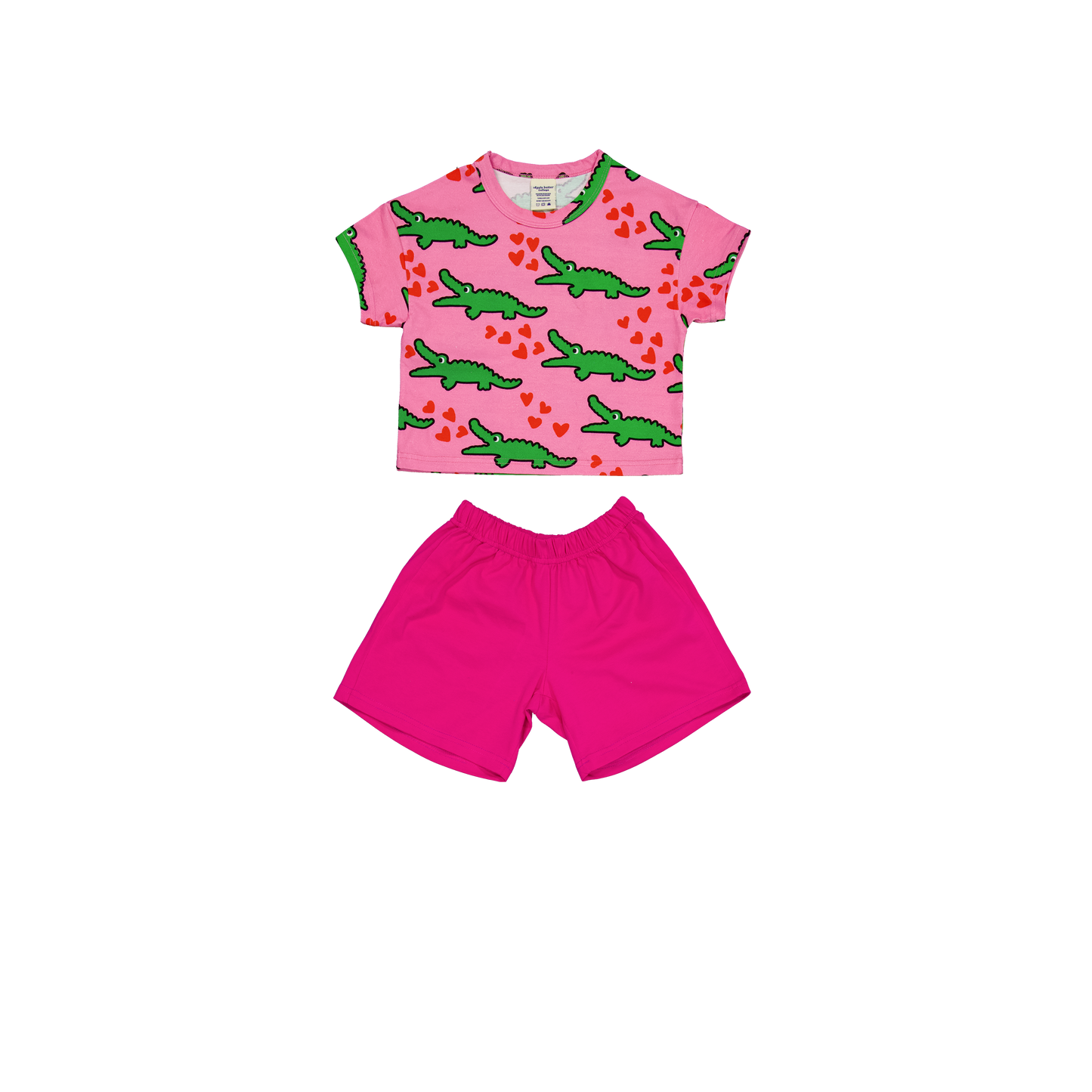 COTTON SET - PINK CROCODILE