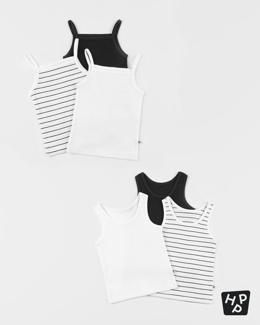 Pure Basic Ribbed Tank Top 2-Pack