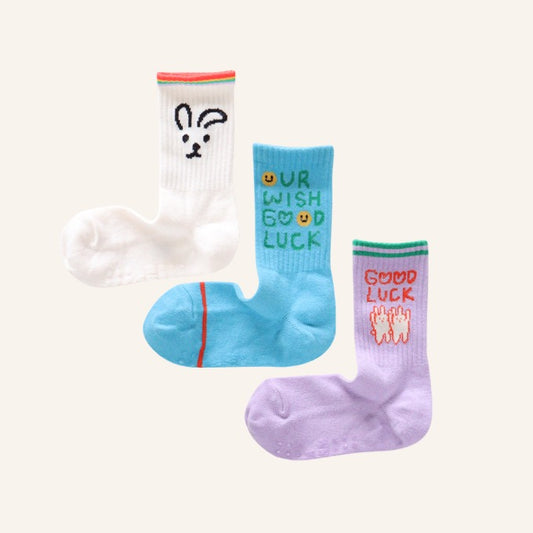 [ANKLE] GOOD LUCK RABBIT 3 pairs 1 SET