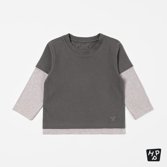 Maple Layered Long-Sleeve T-shirt (90-130 SIZE)