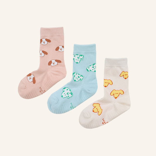 [ANKLE] LOVELY PUPPY 3pairs 1SET