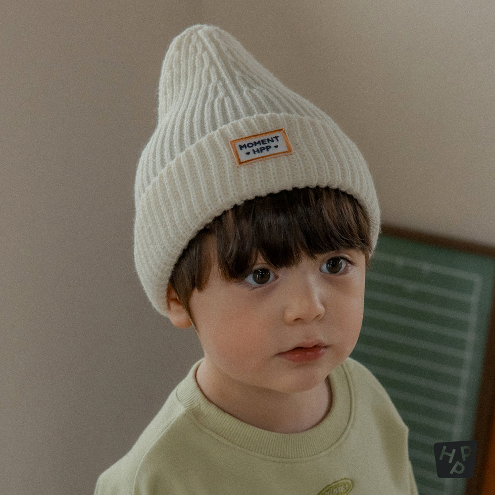 Miles knit baby beanie