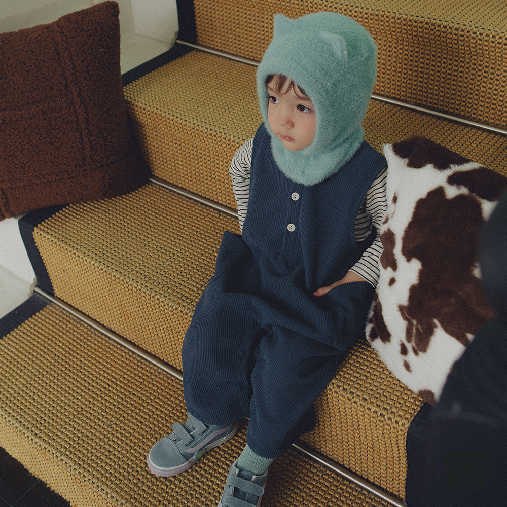 Brownie Fleece Lined Corduroy Baby Jumpsuit (SIZE 80-110)