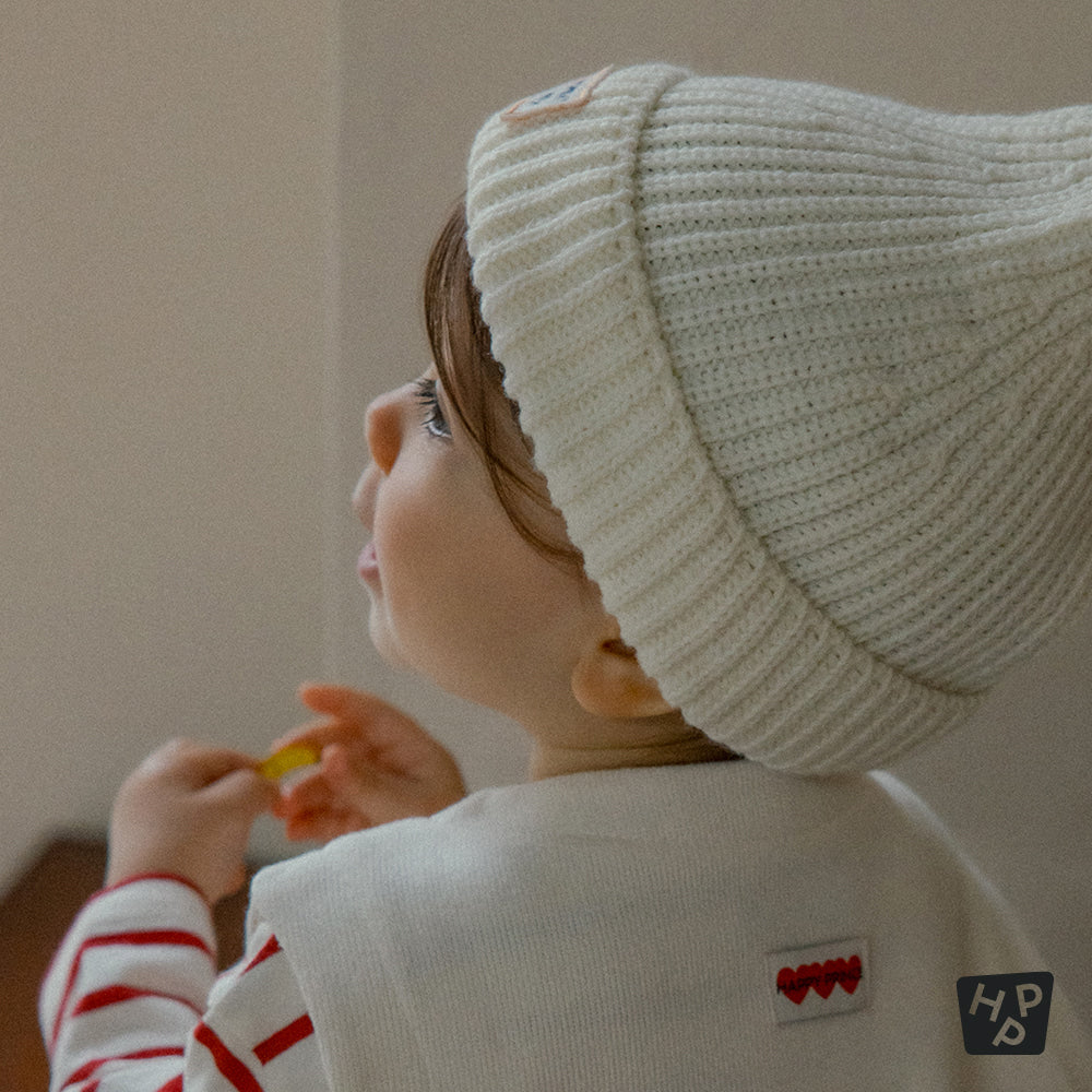 Miles knit baby beanie