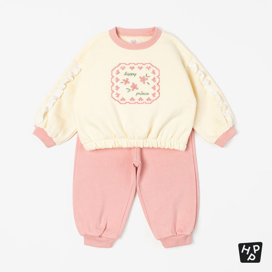 Hazy Fleece-Lined Two-Piece Set (SIZE 90-130)