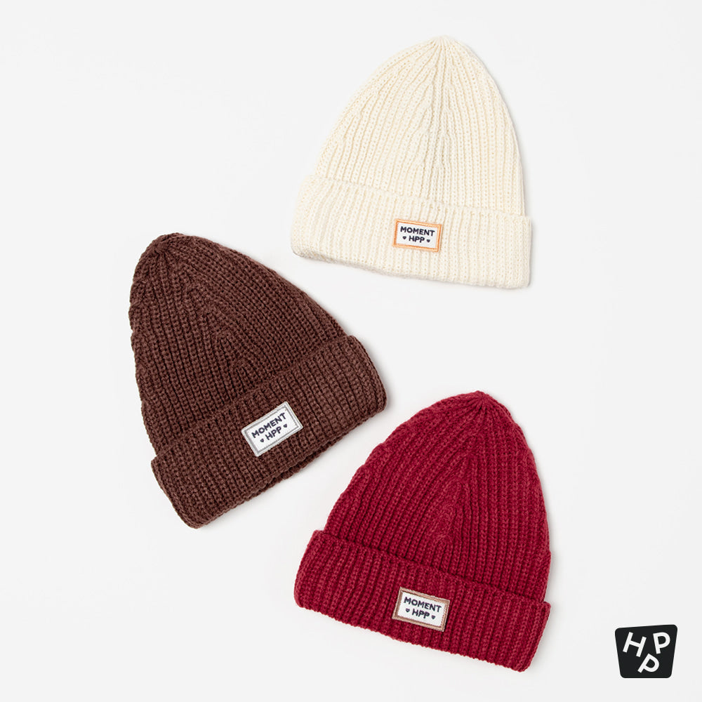 Miles knit baby beanie