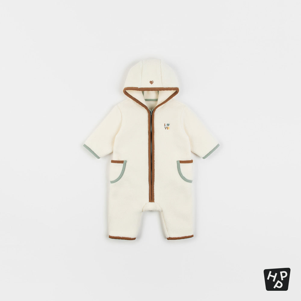 ROIL FLEECE BABY COVERALLS
