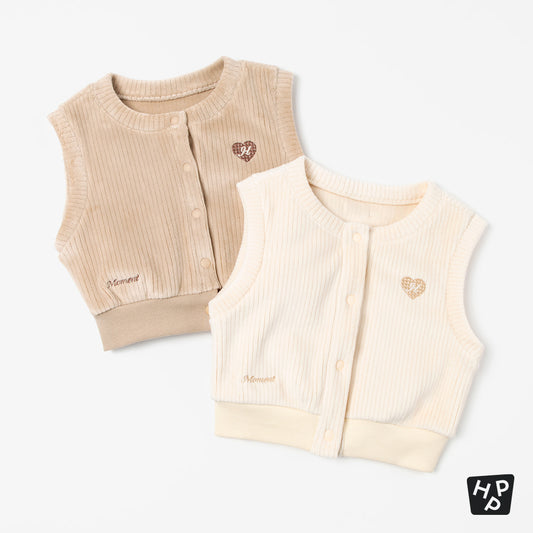 Bubbly double velour vest (SIZE 80-130)