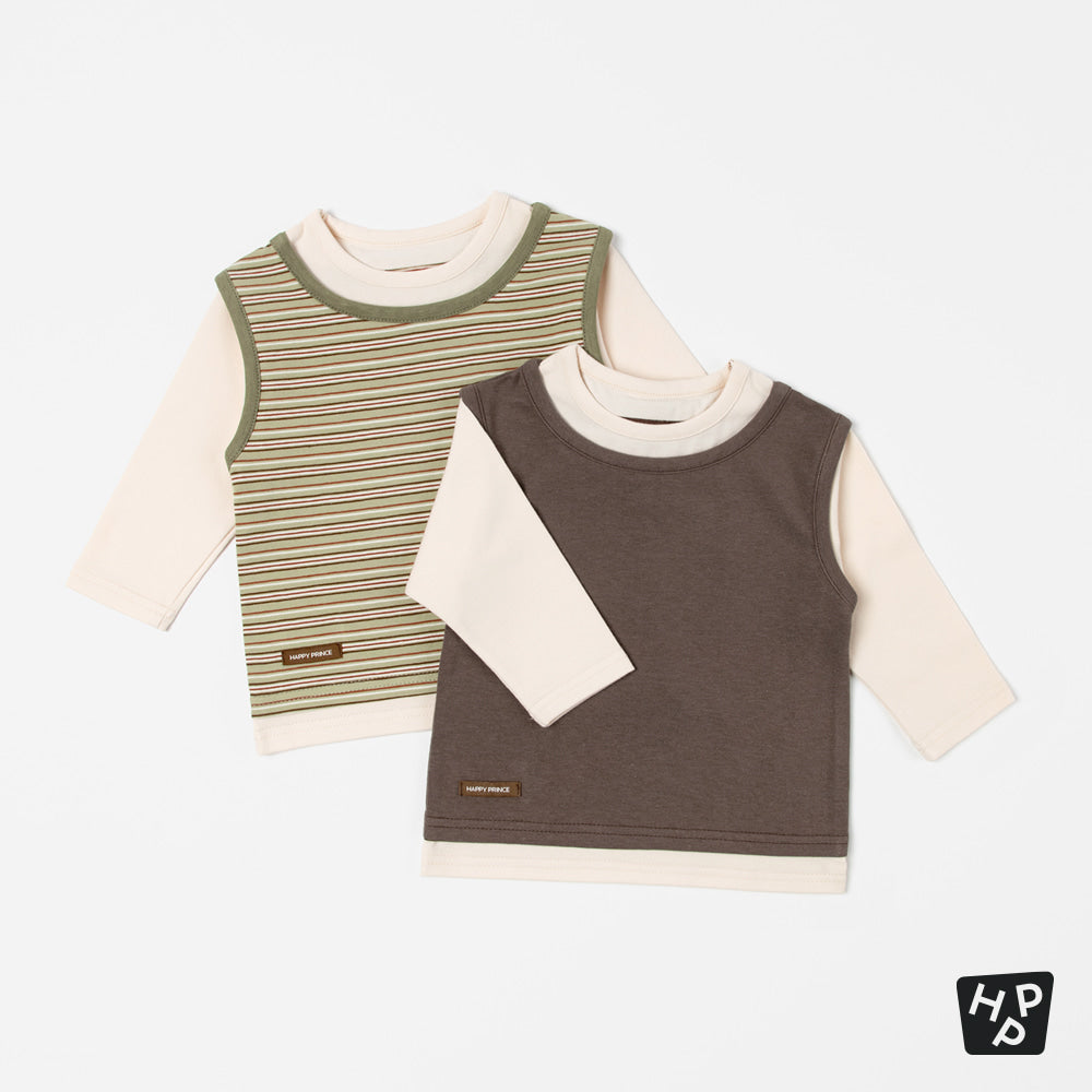 Syrup Layered Long-Sleeve T-shirt (80-130 size)