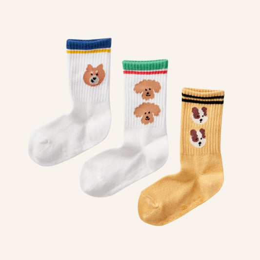 [ANKLE] HAPPY PUPPY 3 pairs 1 SET