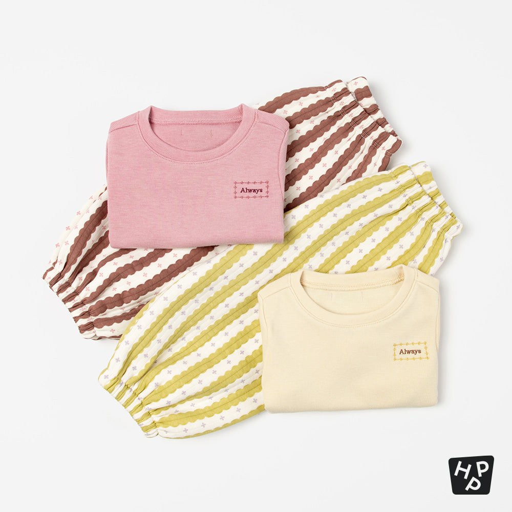 Ecru Baby Two-Piece Set (SIZE 80-110)