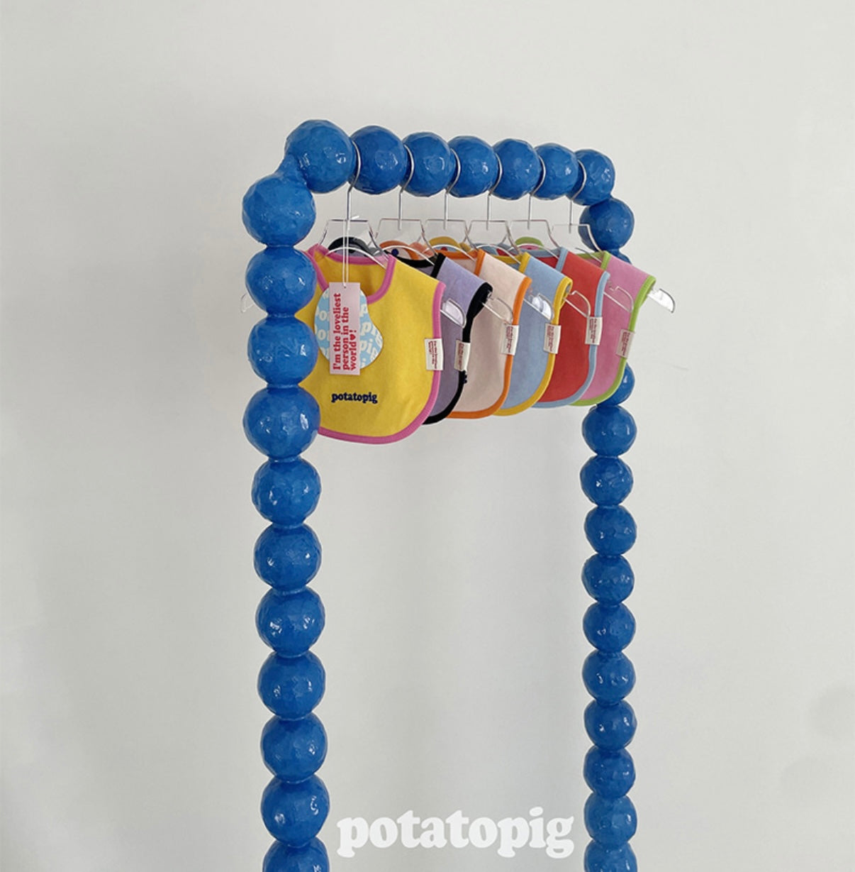 POTATO TERRY BIB - PURPLE