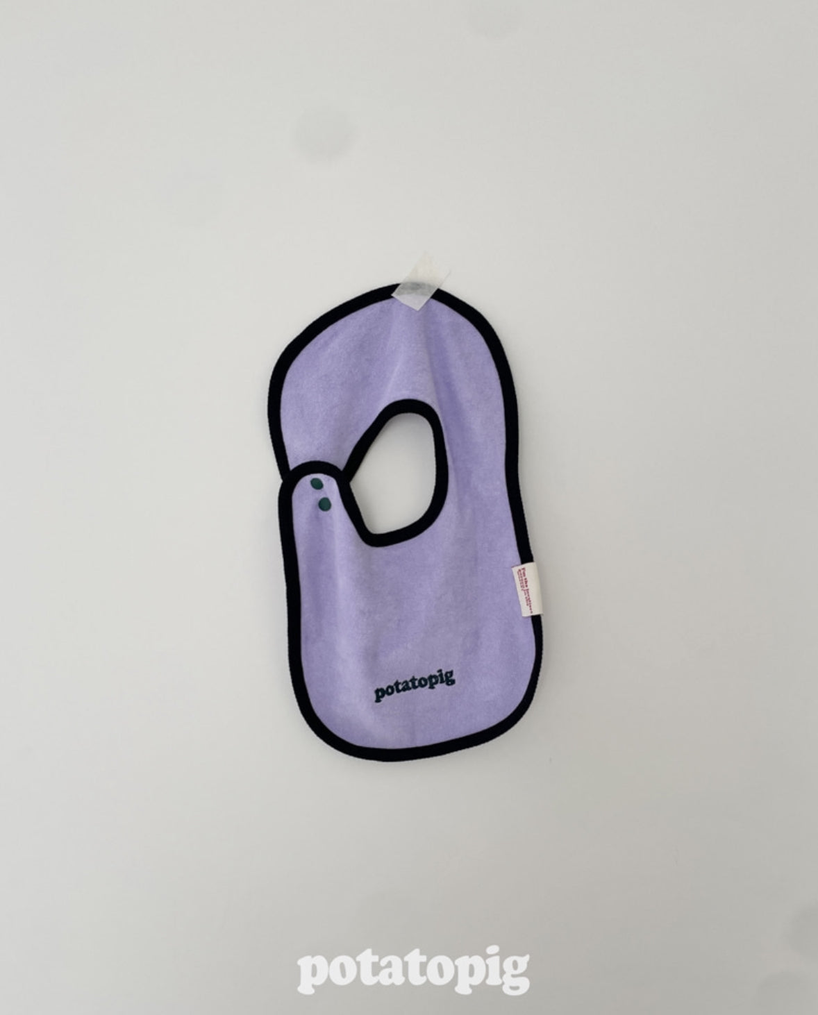 POTATO TERRY BIB - PURPLE