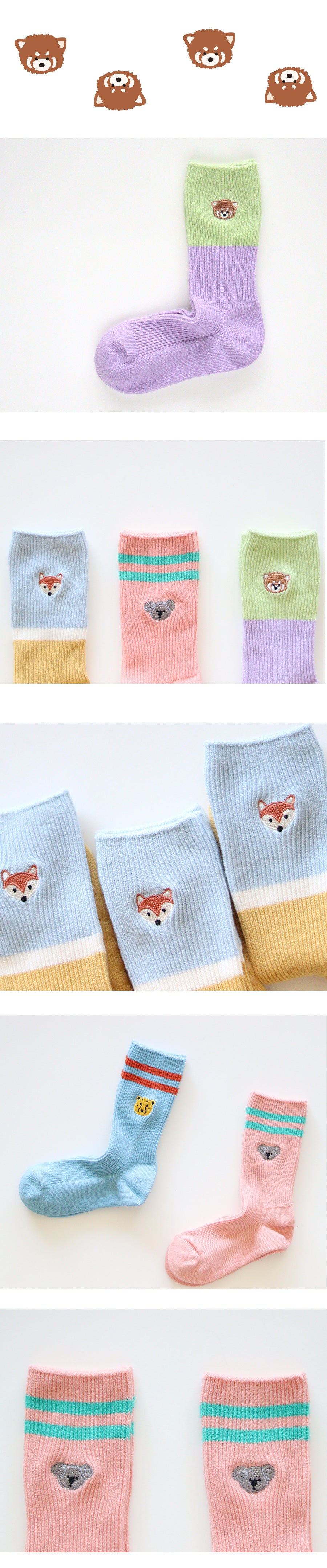 [ANKLE] LITTLE FOREST 3 pairs 1 SET