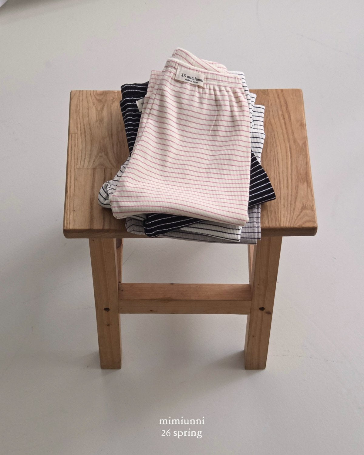 1+1 RIBBED STRIPED PANTS $22.5