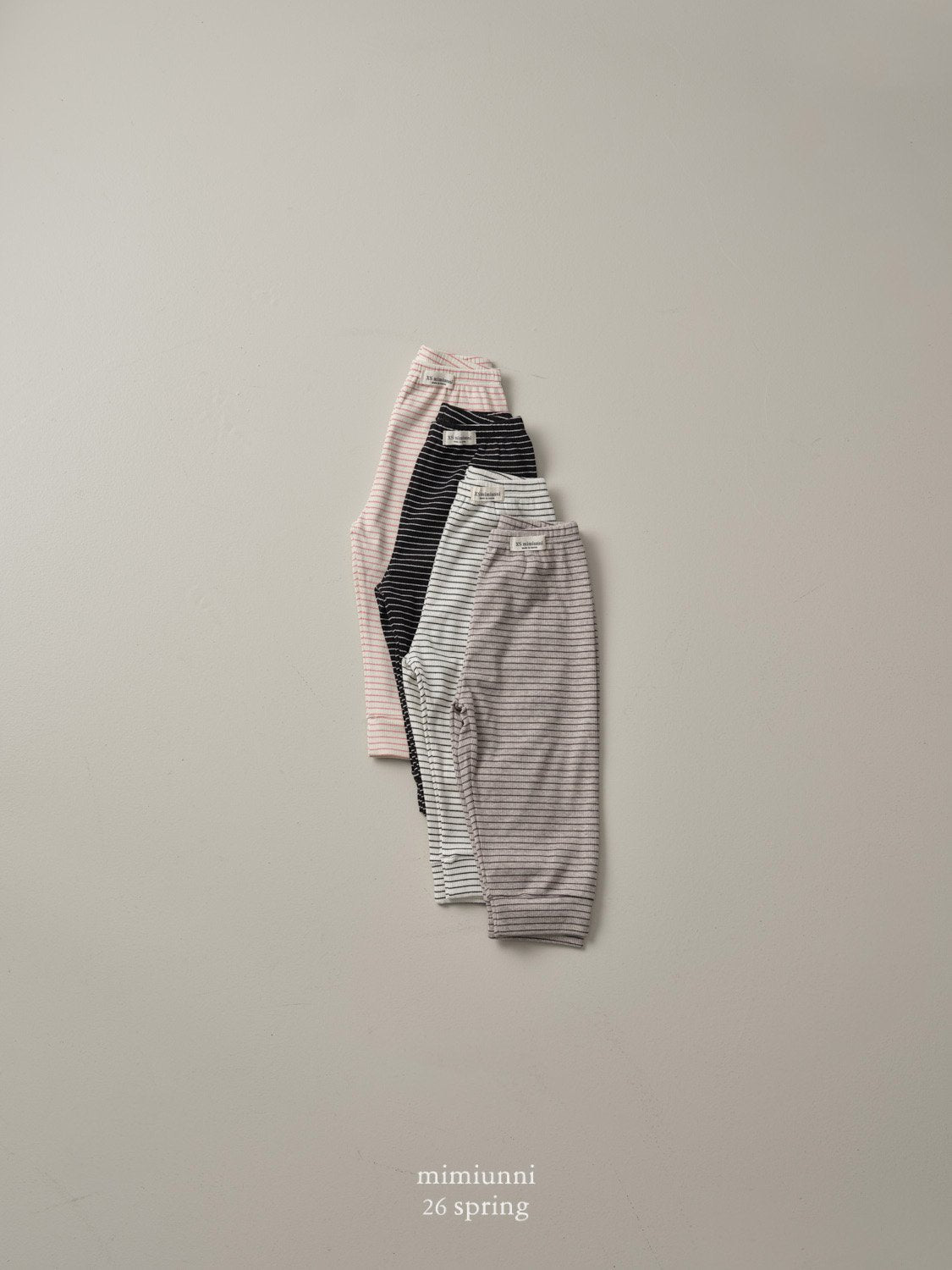 1+1 RIBBED STRIPED PANTS $22.5