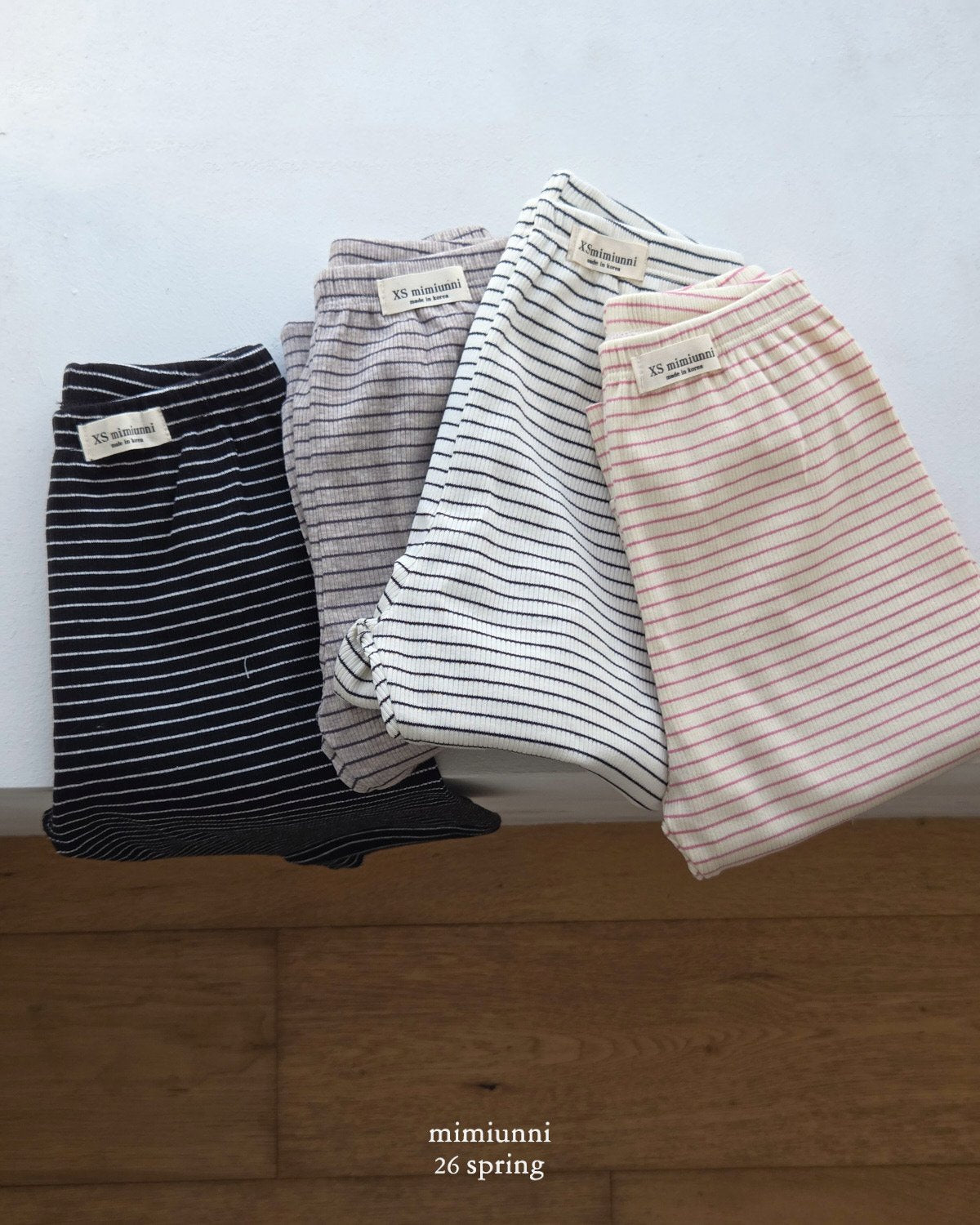 1+1 RIBBED STRIPED PANTS $22.5