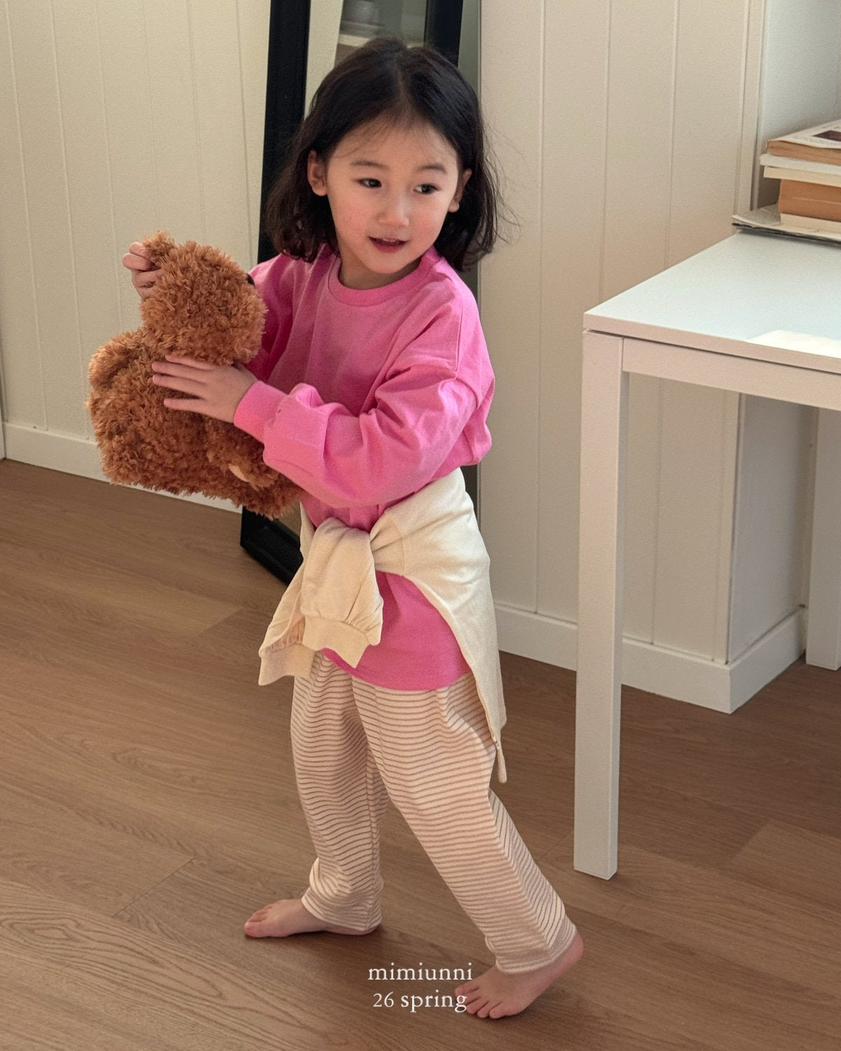 1+1 RIBBED STRIPED PANTS $22.5