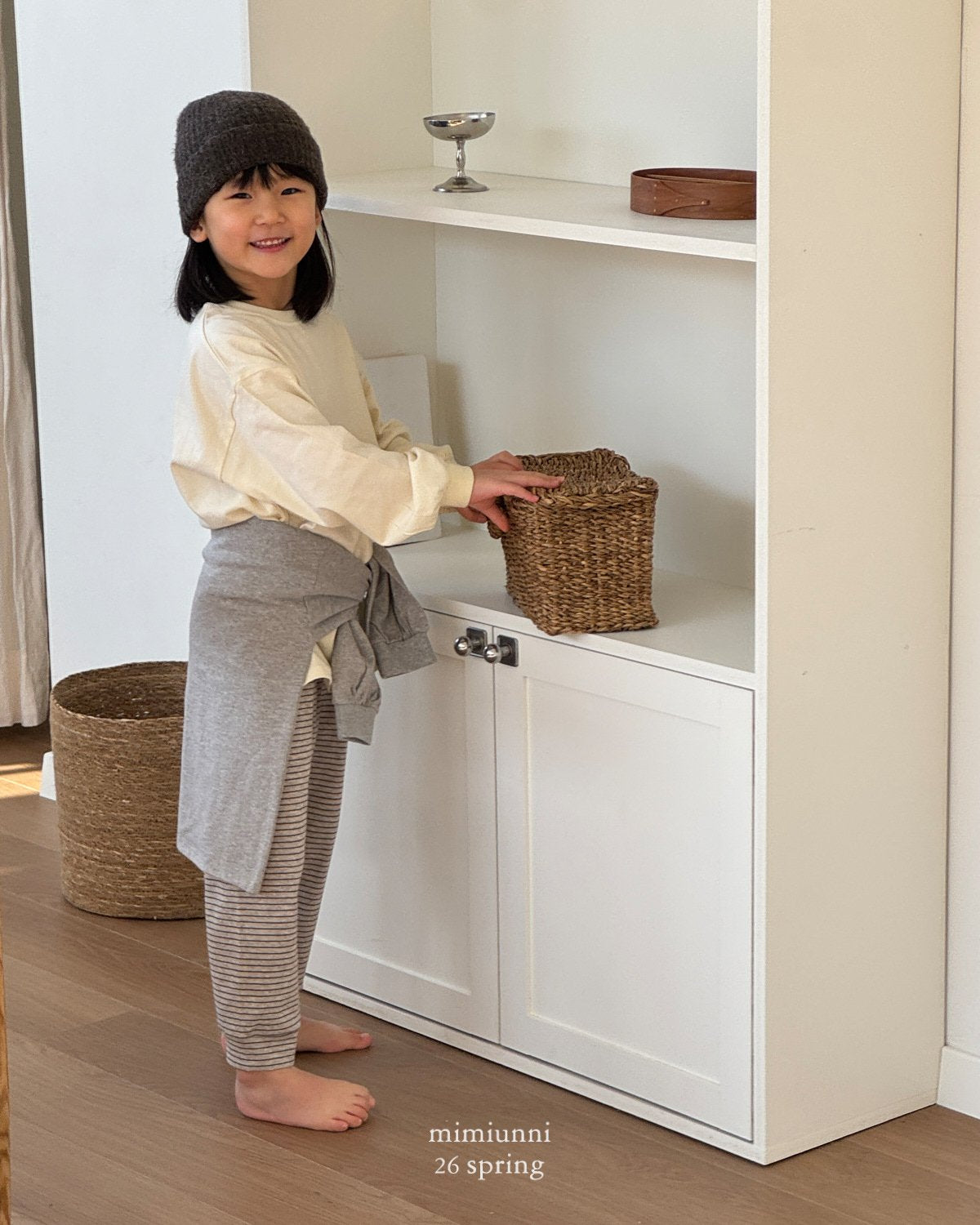 1+1 RIBBED STRIPED PANTS $22.5