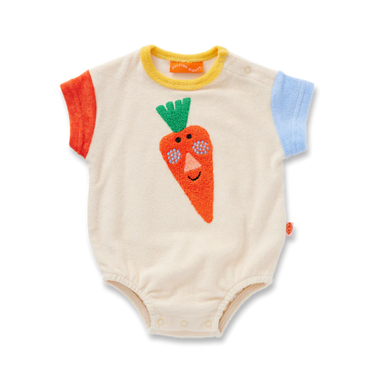 Terry Short Sleeve Bodysuit / Pocket Patch