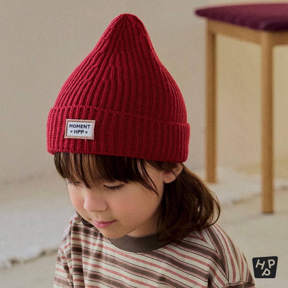 Miles knit baby beanie