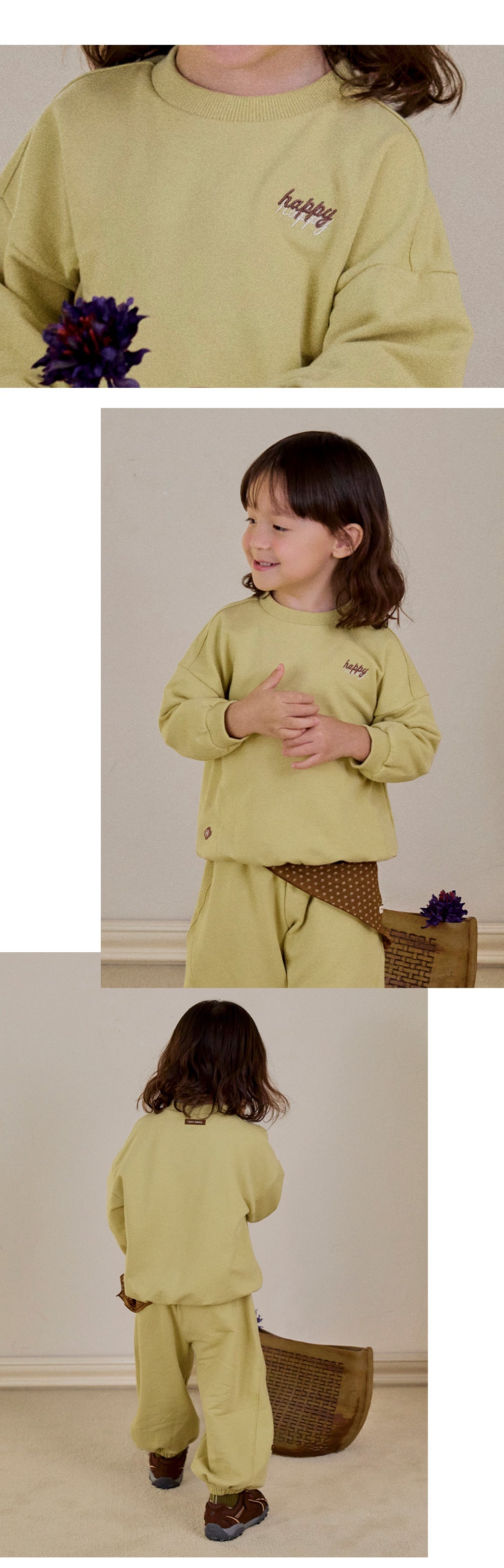 Aube Baby Two-Piece Set_Olive (80-110 SIZE)