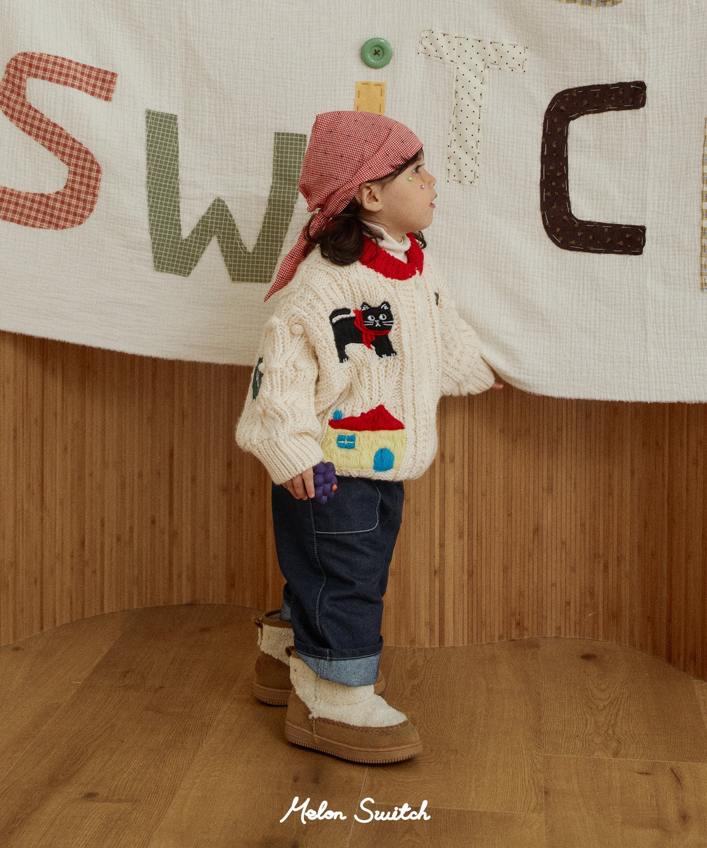 Melon Love Knit Zip-Up