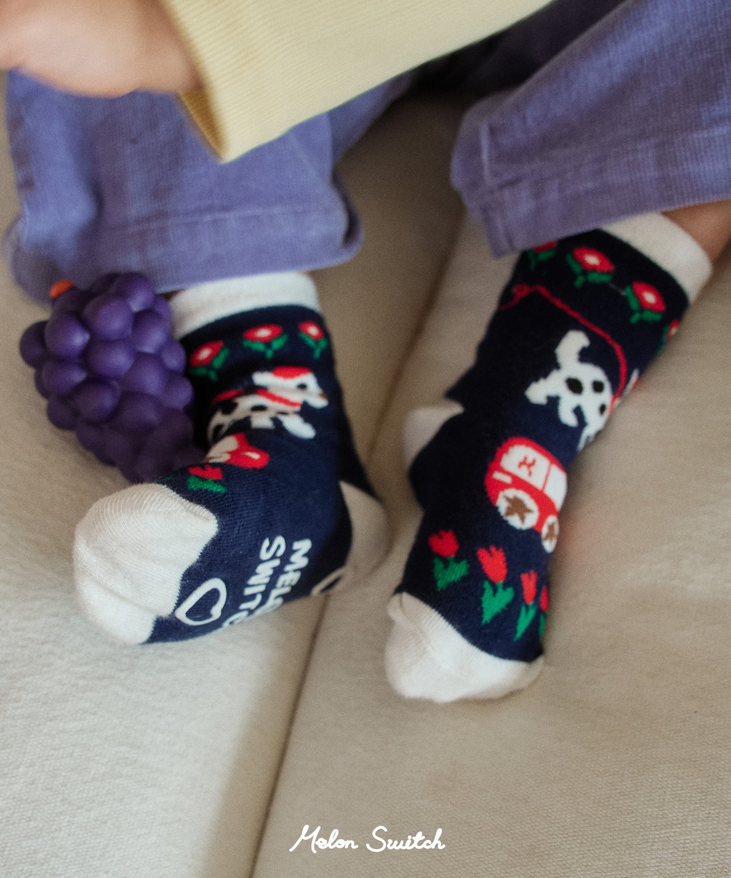 Melon Friends 3-Pack Socks