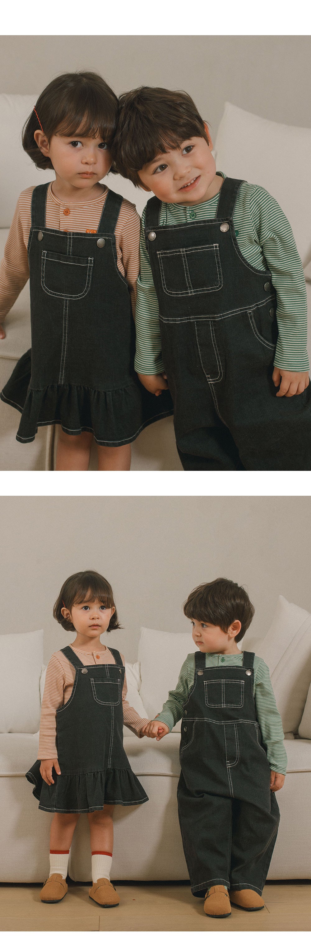 Cottage Denim Baby Overalls