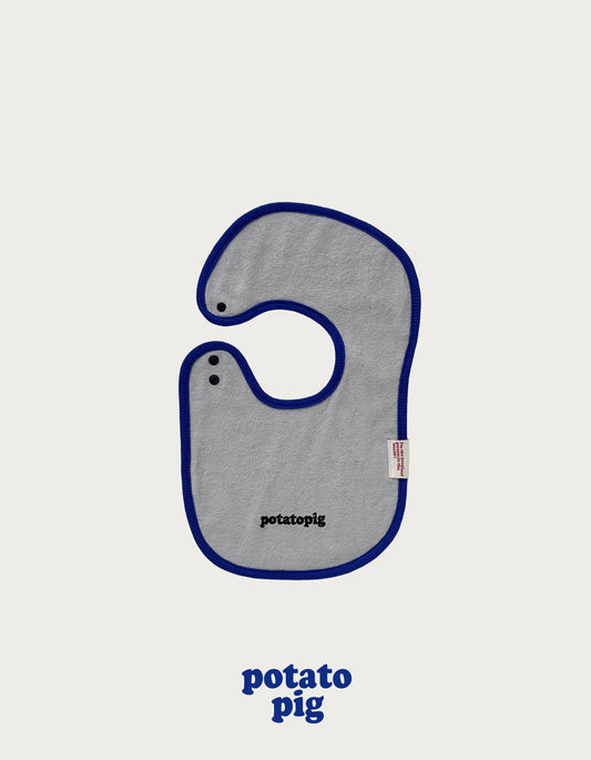 POTATO TERRY BIB - GRAY