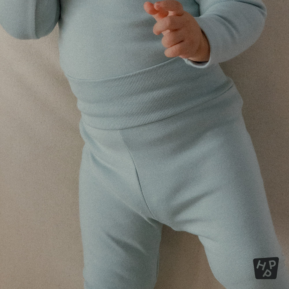 Pure basic modal fleece lined comfy belly baby leggings (SIZE 80-110)