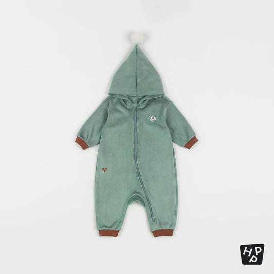 HONEYDEW DOBLE VELOUR COVERALLS