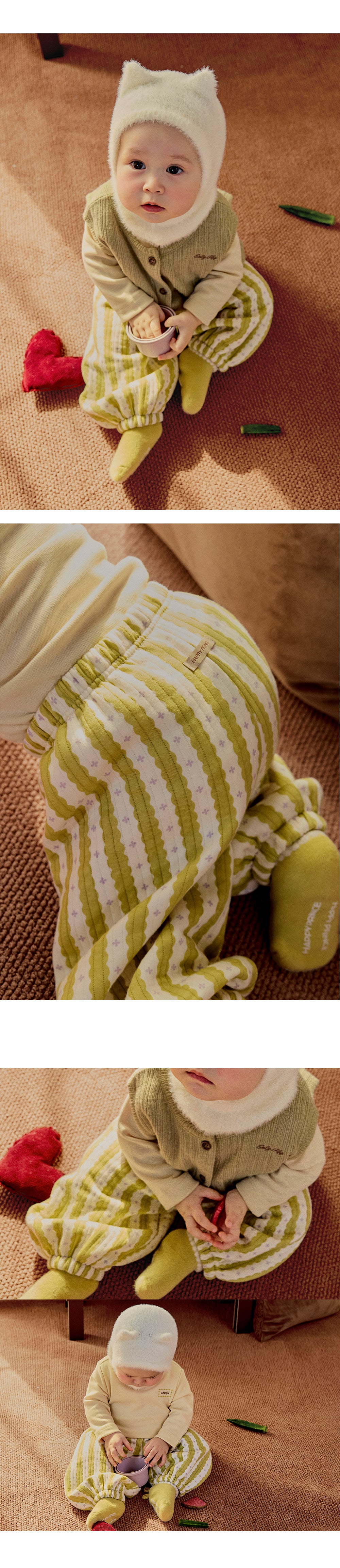 Ecru Baby Two-Piece Set (SIZE 80-110)
