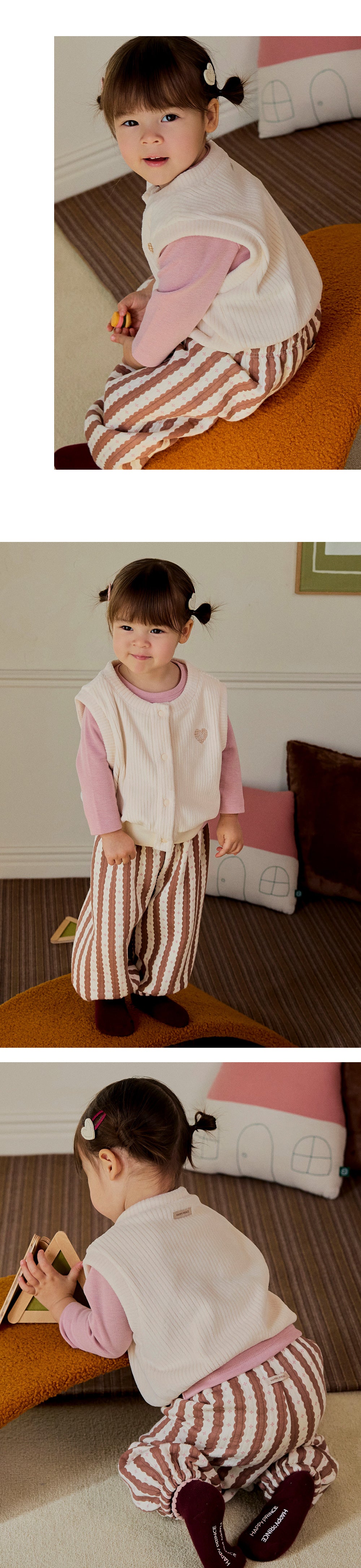 Ecru Baby Two-Piece Set (SIZE 80-110)