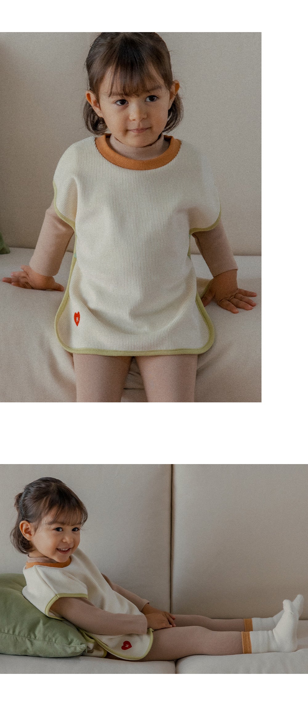 Eli double velour baby tunic vest (SIZE 80-130)