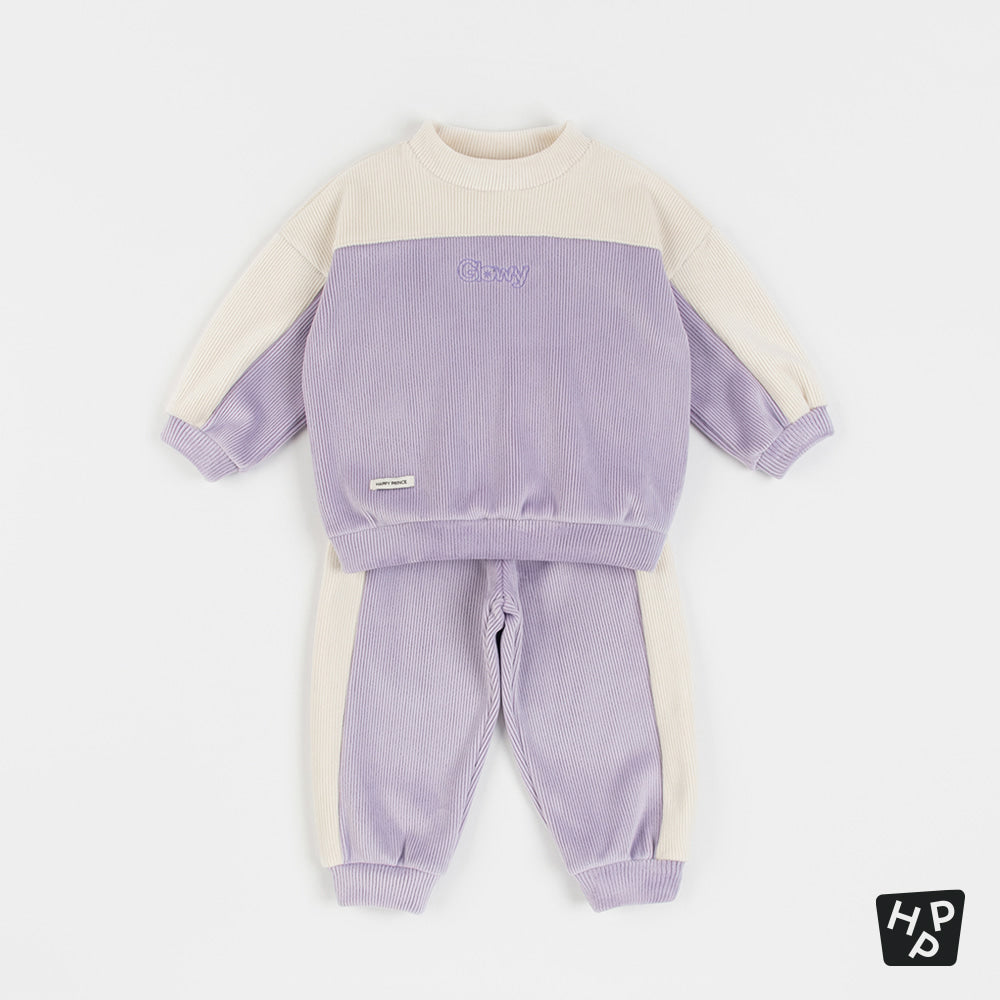 GLOWY DOUBLE VELOUR TOP AND BOTTOM