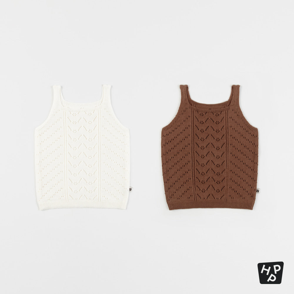 BETTY KNIT BABY SLEEVELESS T-SHIRT