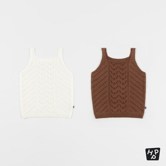 BETTY KNIT BABY SLEEVELESS T-SHIRT
