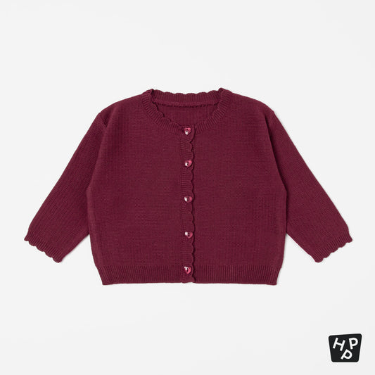 Fleur Knit Baby Cardigan (80-110 size)